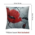 thumbnail image 4 of Fenyluxe Black Red Flower Pillow Covers Love Pillow Covers Decorative Square Throw Pillow Covers Couple Cushion Cases Home Decor for Sofa Bedroom Car 2pcs White, 4 of 7