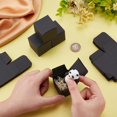 thumbnail image 3 of 30pcs Mini Square Paper Box 1.6 inch Gift Boxes Black Boxes Foldable Candy Box Small Party Favor Boxes Little Gift Packaging Paper Boxes for Wedding Christmas Proposal Party Decor Black, 3 of 5