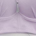 thumbnail image 7 of HOMBOM Everyday Bras for Women Lightly Lined Underwire Bras Purple Spaghetti Straps Basic Full Coverage Brassiere 28B, 7 of 7