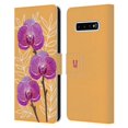 thumbnail image 1 of Head Case Designs Watercolour Flowers 2 Orchids Leather Book Wallet Case Cover Compatible with Samsung Galaxy S10+ / S10 Plus, 1 of 6