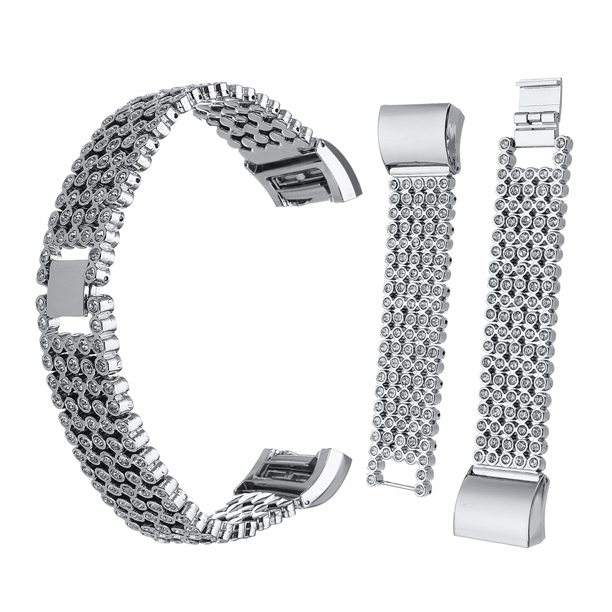 For Fitbit Flex!Accessory SS Steel Link Wristband Strap Bracelet Loop Metal Case
