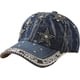 thumbnail image 4 of Gorra de béisbol de mezclilla para mujer con viseras Y2k de moda con diamantes de imitación, protección UV, para exteriores, 4 of 4