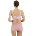 thumbnail image 5 of Xmarks Women's Over Bump Maternity Underwear High Waist Seamless Pregnancy Briefs Panties Multi-Pack Dark Pink XL, 5 of 12
