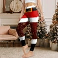 thumbnail image 2 of UngA Christmas Leggings for Women Soft Ultra Soft Brushed Christmas Day Leggings Pants Ankle Length Pj Pants Women (Hot Pink,XXL), 2 of 7