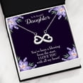 thumbnail image 3 of To My Daughter your a Blessing Infinity Love Necklace Heartfelt Daughter Card & Pendant Stainless Steel or 18k Gold, 3 of 7