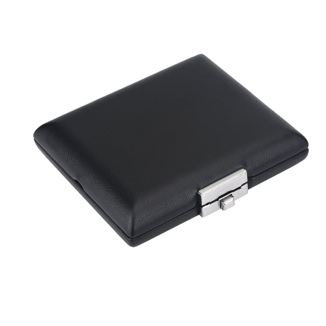 Estuche para ca?as para fagot, caja para ca?as, funda portátil de piel sintética, caja para contenedor de ca?as para fagot negro, con ranuras para 3 piezas de ca?as, accesorios para instrumentos media Eotvia NO