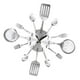thumbnail image 5 of Reloj de cocina moderno 3D creativo de acero inoxidable para cocina y restaurante. Plateado, 5 of 9