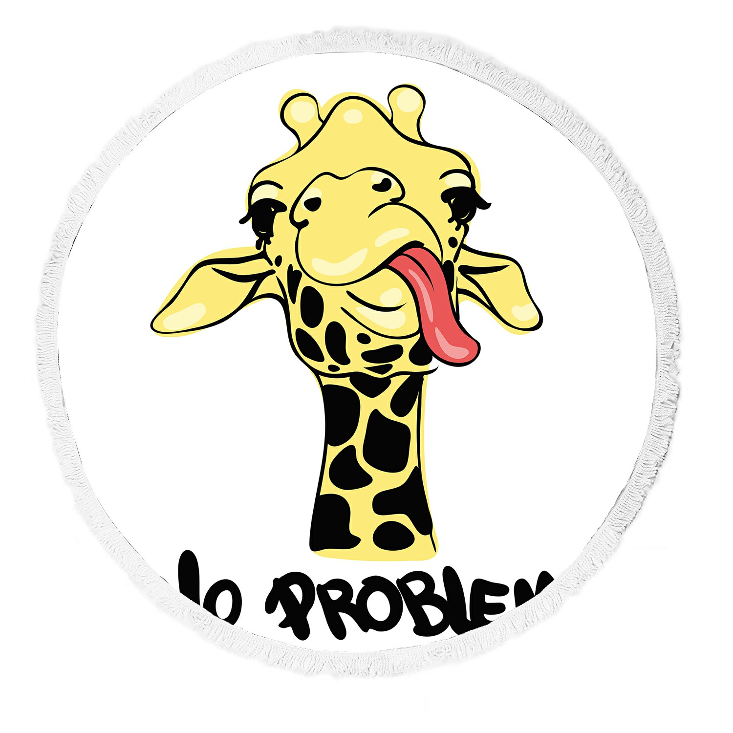 Eczjnt Giraffe No Problem Beach Towel Beach Blanket Beach Yoga Mat Walmart Com Walmart Com