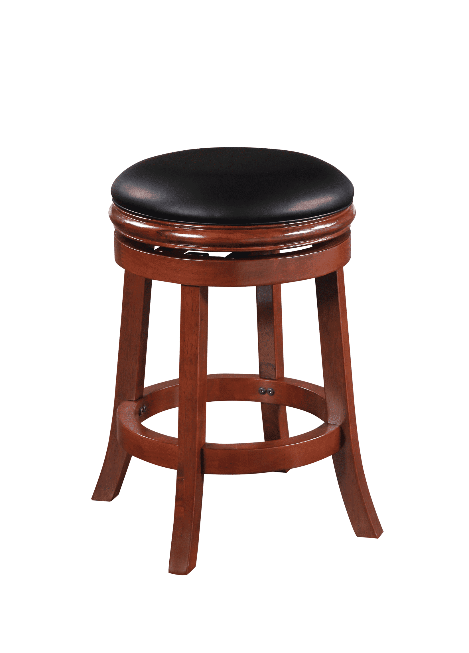 Boraam Wood Swivel Counter Height Stool in Cherry Finish