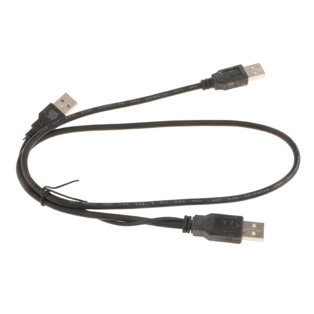 Cable Adaptador USB type-b USB 2 Cable para Duro, Escáner, Impresora Longitud Del Cable: 70 Cm / 27 Pulg Negro perfke Cable USB macho a macho