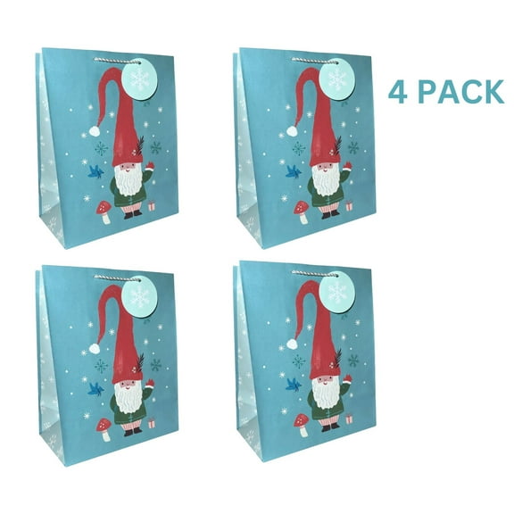 Inspirations From Hallmark Large Holiday Elf Gift Bags 4pk - 13"x10.5"