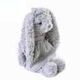 thumbnail image 2 of Muñeca de peluche con forma de conejo con vestido para niños, 30 cm, color gris, 2 of 5