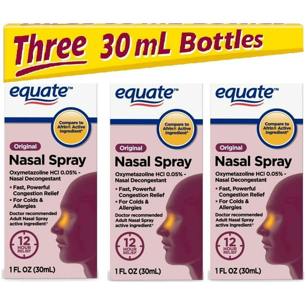 12 Hour Nasal Congestion Relief Spray, 90 Ml Compare to Afrin Original