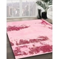 thumbnail image 2 of Ahgly Company Indoor Round Abstract Pink Abstract Area Rugs, 7' Round, 2 of 6