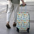 thumbnail image 3 of Colorful Dinosaurs Eggs Palms Pattern Luggage Cover Fashion Suitcase Cover Baggage Covers Fit 25-28 Inch Luggage (Go Travel), 3 of 5