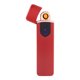 thumbnail image 2 of Encendedor de cigarrillos eléctrico recargable por USB, encendedor ligero de inducción táctil (satén rojo), 2 of 8
