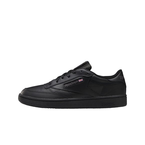 Reebok Men's Club C 85 Walking Shoe, Black/Charcoal, 8 M US