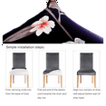 thumbnail image 2 of Chair Covers Set of 8,Fit Stretch Removable Washable Kitchen Chair Covers Protector for Dining Room,Hotel,Flower, 2 of 6