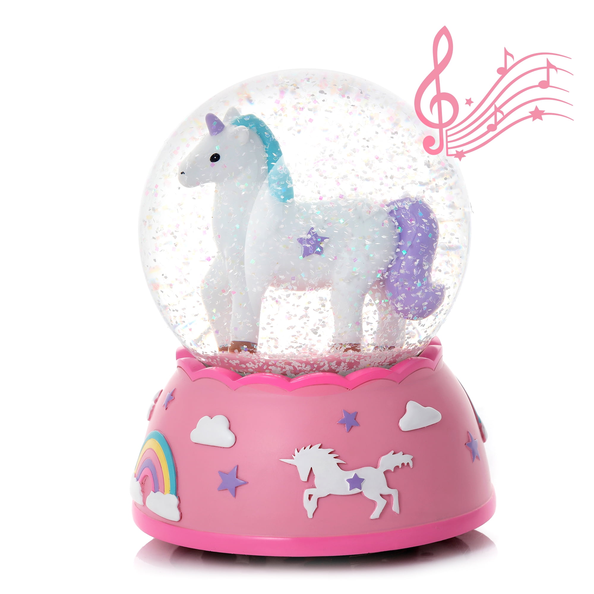 Shatterproof Unicorn Snow Globe for Girls Musical Snow Globe Unicorns Gifts for Girls