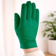 thumbnail image 2 of Green Womens Wrist Length Dress Gloves - Dress Up, Church, Formal, 2 of 2