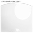 thumbnail image 4 of 11" White Ceramic Vessel Sink - Round Bathroom Vanity Bowl, Above Counter Modern Design, Durable Porcelain, Easy Install, Contemporary Style, 4 of 7