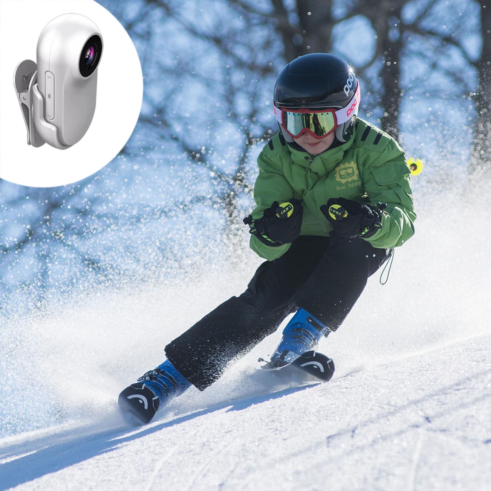 Mini Body Camera with Audio & Video Recording, Portable Wearable Action Camera, Hands-Free POV Recorder for Vlogging, Travel, Pets, Cycling, and Motorcycle Adventures