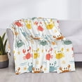 thumbnail image 3 of Fuzoiu Colorful Crabs Print Flannel Blanket,Throw Blanket,Flannel Home Decor,Fleece Bed Blankets,Cozy Soft Blanket for Bed, Sofa, Camping, and Travel-40"x30", 3 of 6