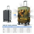thumbnail image 2 of Realistic Style Forest Dinosaur Luggage Cover Anti Scratch, Elastic Suitcase Protector Suitcase Covers for Luggage Fits 18-32 Inch Luggage, 2 of 5