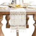 thumbnail image 1 of Camino de mesa de encaje de algodón, camino de mesa bohemio, decoración de mesa de estilo Vintage, decoración de mesa de centro para fiesta de boda en casa, 1 of 6