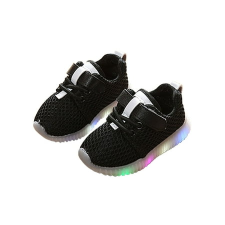 

Fangasis Toddler Kids Sneakers Sport Running Shoe Breathable Athletic Shoes Boys Girls Trainers School Fashion Comfort Black 10C