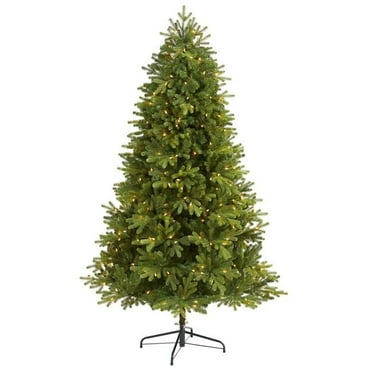 Nearly Natural T1965 6.5 ft. Washington Fir Artificial Christmas Tree with 400 Clear Lights & 1110 Bendable Branches
