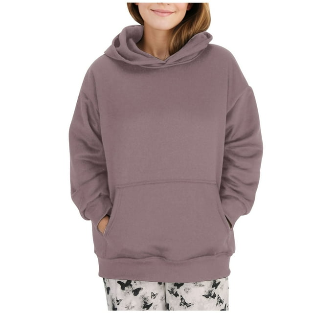 Timegard Oversized Hoodies for Women Drop Shoulder Sweatshirts Loose Comfy Pullover with Pockets Fall Winter
