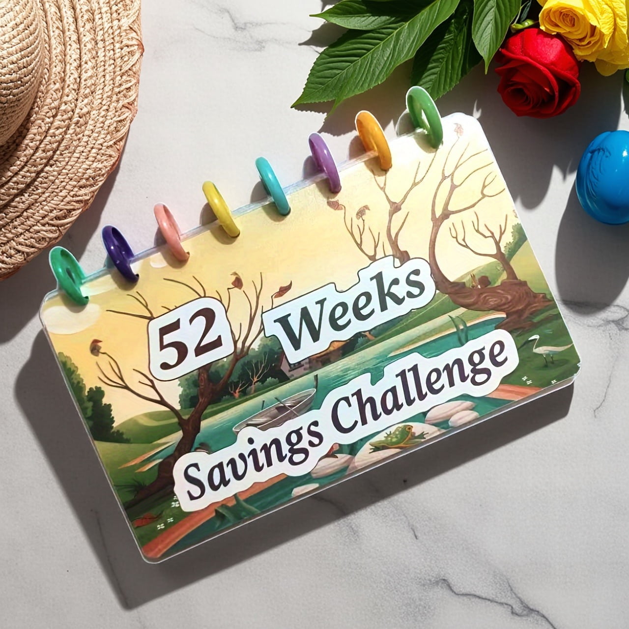 1pc, 52 Week Savings Challenge, Reusable Budget Book with Cash Envelope for Budget Planning And Saving Money, Birthday Gift, Valentine'S Day Gift, Christmas Gift, Household Savings Items