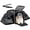 Black, variant on Black Double Expandable Soft-sided Pet Carrier For Small Dogs Cats Under 15 Lbs