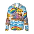 thumbnail image 3 of Haiem Rainbow Animals on Noah's Ark UPF 50+ Fishing Shirts for Men Long Sleeve UV Sun Protection Hoodie Non-Mask Outdoor Hiking Shirts, 3 of 9