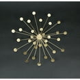 thumbnail image 3 of Things2Die4 Zeckos Gold Metal Sunburst Wall Mounted Hanging Sculpture Set of 3, 3 of 3