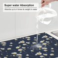 thumbnail image 5 of Xecao Daisies Flowers patten Microfiber Dish Drying Mat,Absorbent Dish Drainer Kitchen Counter,Super Absorbent Dish Drying Pads 18×24 Inch, 5 of 7