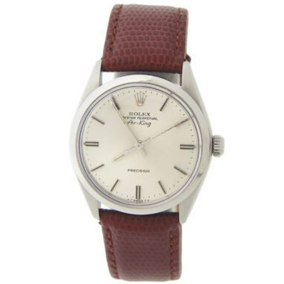 Pre-Owned Mens Rolex Stainless Steel Air-King Silver Dial 5500