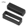 thumbnail image 3 of Uxcell Watch Band Strap Loops Silicone for 26mm Width Watch Band, Black 4 Pack, 3 of 5