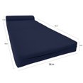thumbnail image 5 of Navy Blue Sleeper Chair Folding Foam Beds, Portable Studio Sofa Guest Bed, 6 x 36 x 70, 5 of 6