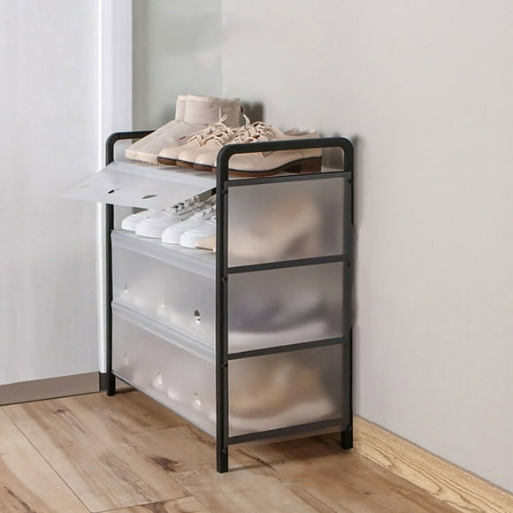 Tyidzon 4-Tier Shoe Organizer, Shoe Rack Organizer Storage Shoe Rack Organizer for Closet Bedroom Home Entryway Dormitory Storage Shelves