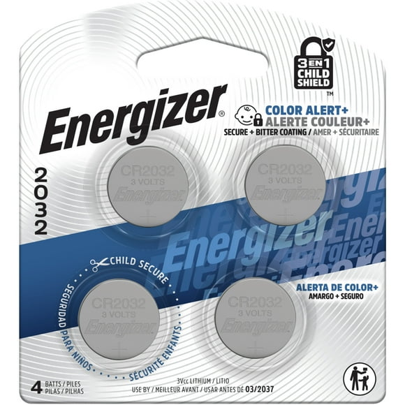 Energizer 2025 Batteries (4 Pack), 3V Lithium Coin Batteries