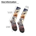thumbnail image 2 of Naloa Romantic Flower Fox Thigh High Socks Extra Long Stretchy Sock Women Over Knee High Opaque Stocking Daily Wear, 2 of 6