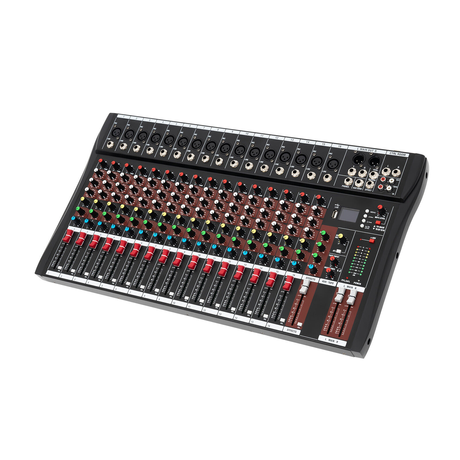 16 Channel Mixing Console USB Bluetooth Live Studio Audio Mixer Digital Sound