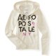 thumbnail image 1 of Aeropostale - Sudadera con capucha y cremallera para mujer, color blanco roto, extragrande Aeropostale Sudadera, 1 of 1