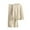 Beige, variant on Ltctricy Women's Fall Sweater Outfits 2 Piece Knitted Long Sleeve Mock Neck Pullover Tops and Wide Leg Pants Trendy Sets