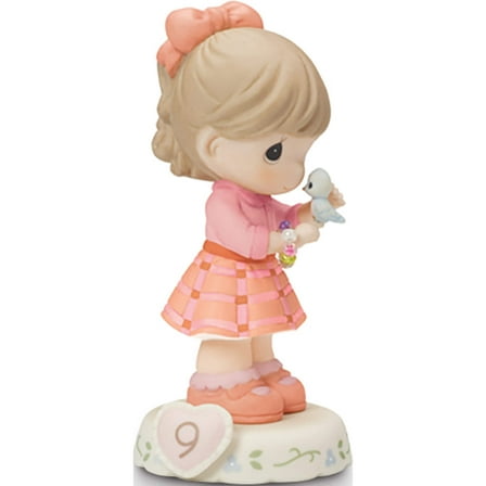 Fashion Precious Moments Growing Grace Age Nine Brunette Porcelain Figurine (4.1 X 3.3) Made In China gm13945