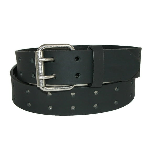 Dickies Leather Two Hole Double Prong Bridle Belt (men)