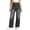 *2-Black, variant on VBVC Women's High Waist Straight Leg Jeans, Casual Stretchy Denim Pants For Women, Ladies Elastic Waist Comfort Trousers with Pockets,Beige,S-2XL