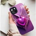 thumbnail image 5 of Magical Love Angel Wings Heart iPhone Case for Valentine’s Day Couples Gift Compatible with iPhone 11/12/13/14/15/16 (Pro Max/Plus), 5 of 9